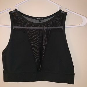 Black crop top